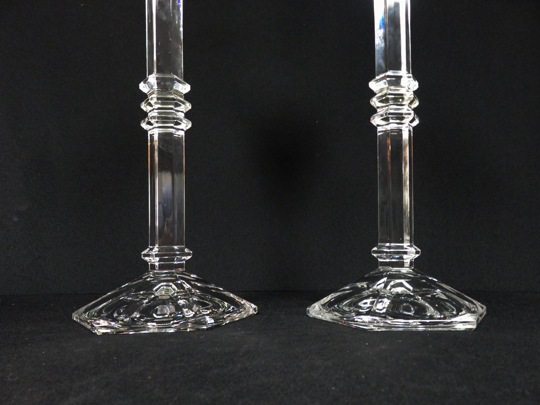 Pair Glass Candlesticks