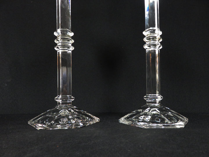 Pair Glass Candlesticks