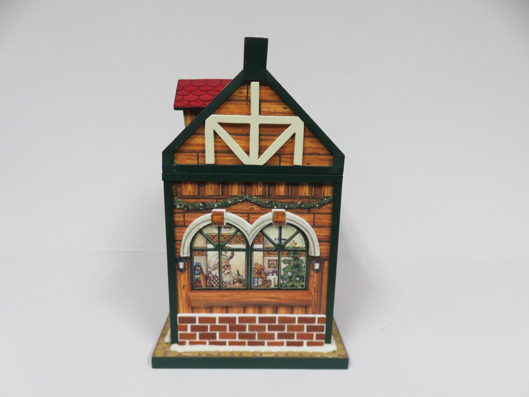 Santa's Workshop Hinged Music Box
