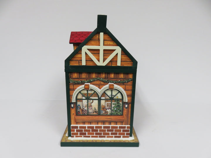 Santa's Workshop Hinged Music Box
