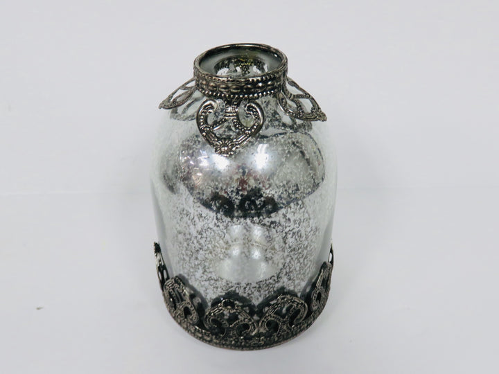 Ornate Mercury Glass Candleholders