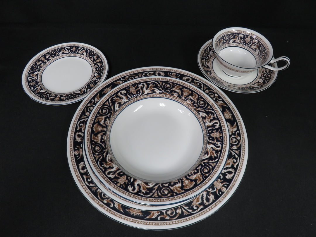 Wedgwood Florentine Dark Blue China Set