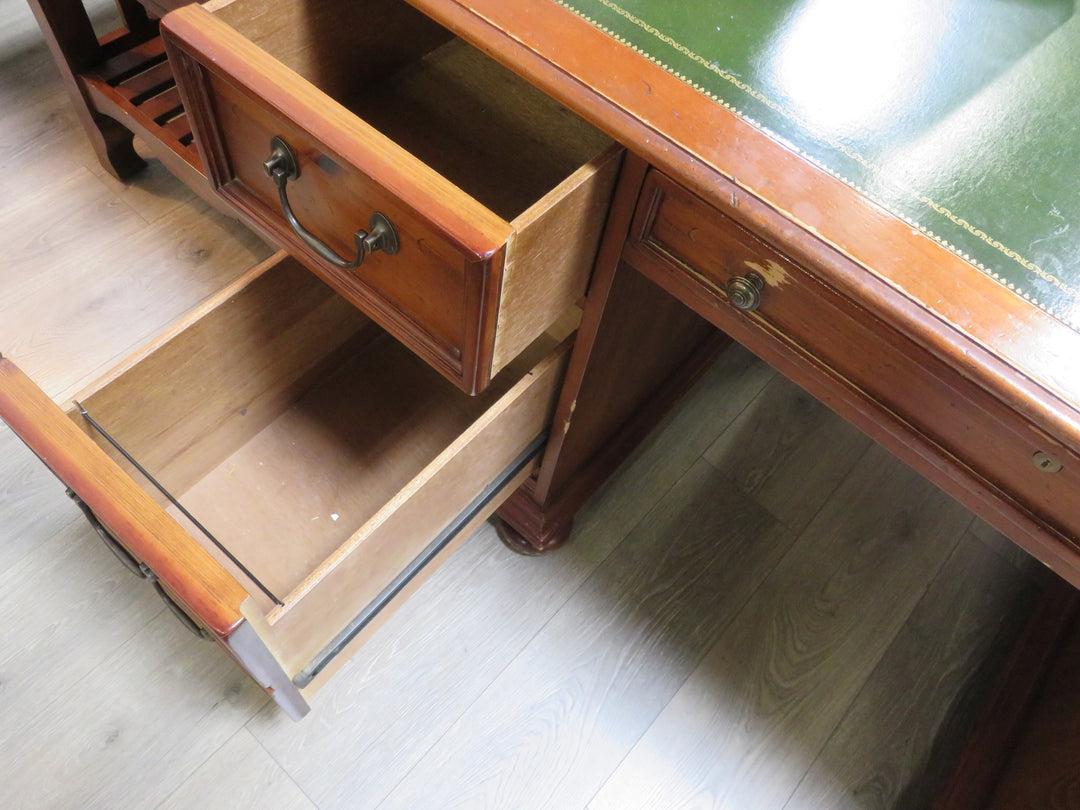 Sligh Leather Topped Executive Desk