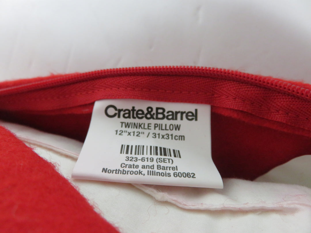 Crate & Barrel Christmas Throw Pillow