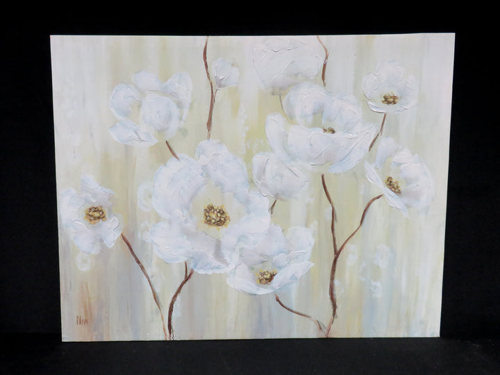 Enhanced Floral Print on Canvas