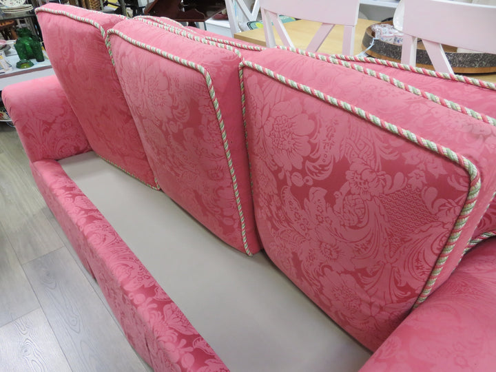 Pink Damask Sofa