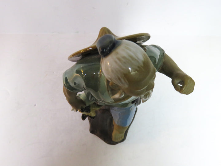Chinese Shiwan Mudman Figurine