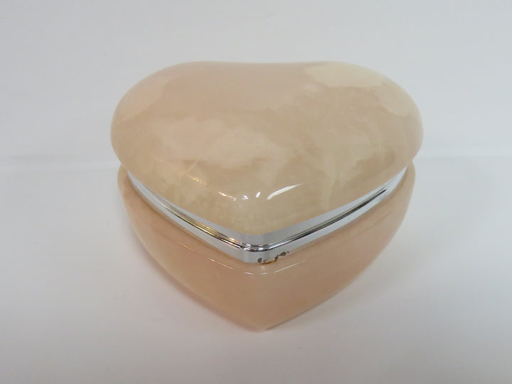 Italian Alabaster Heart Box