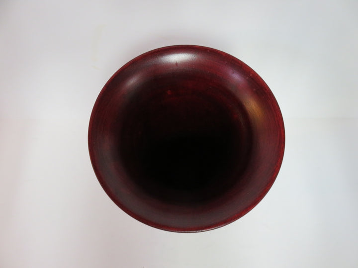 Turned Wood Trumpet Vase