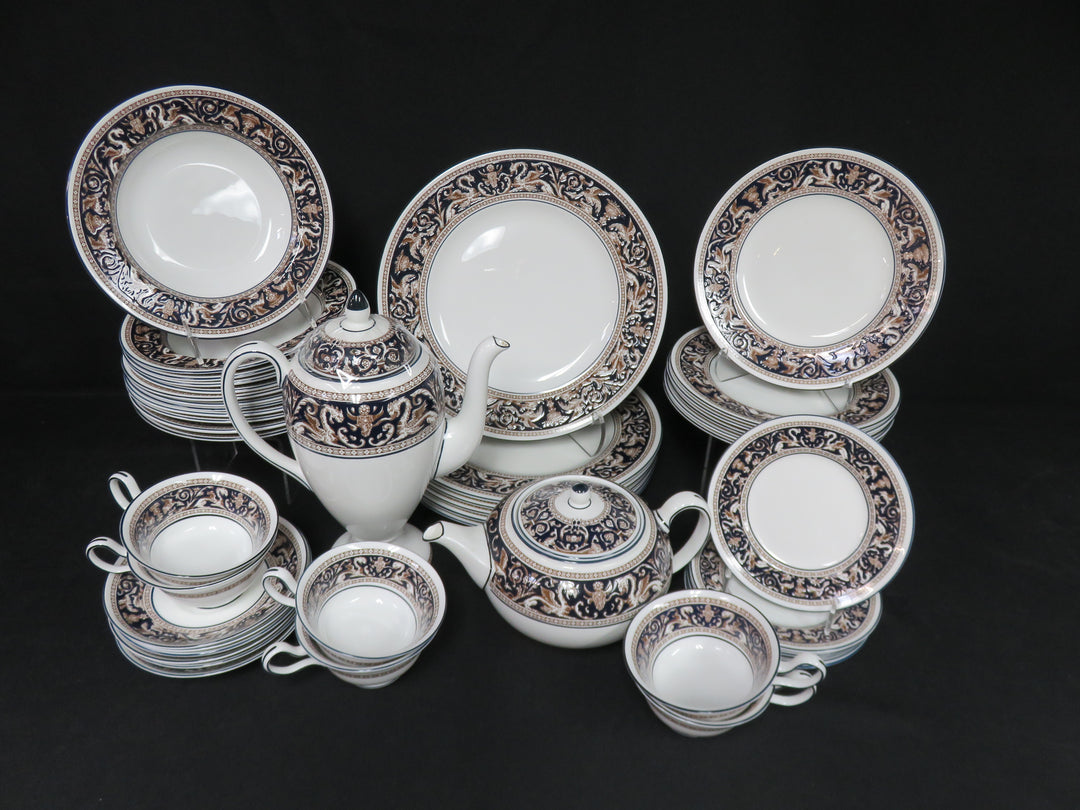 Wedgwood Florentine Dark Blue China Set
