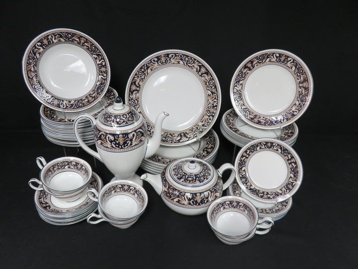 Wedgwood Florentine Dark Blue China Set