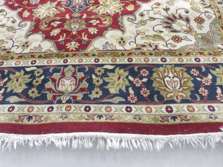 Square Tabriz Medallion Area Rug