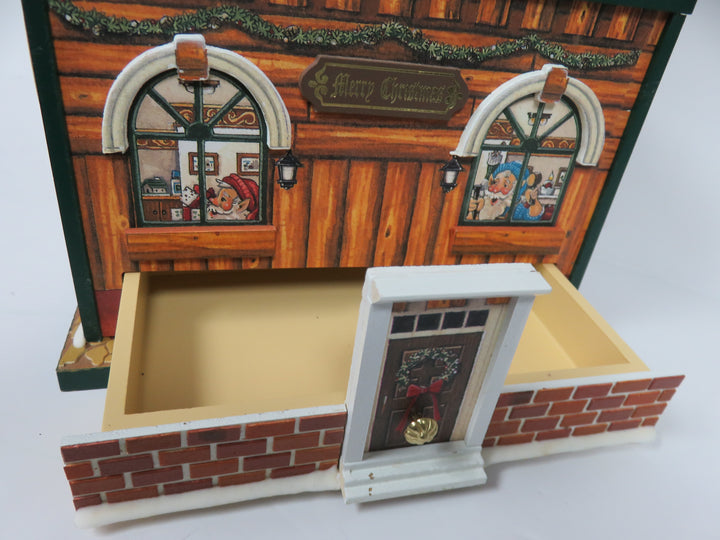 Santa's Workshop Hinged Music Box