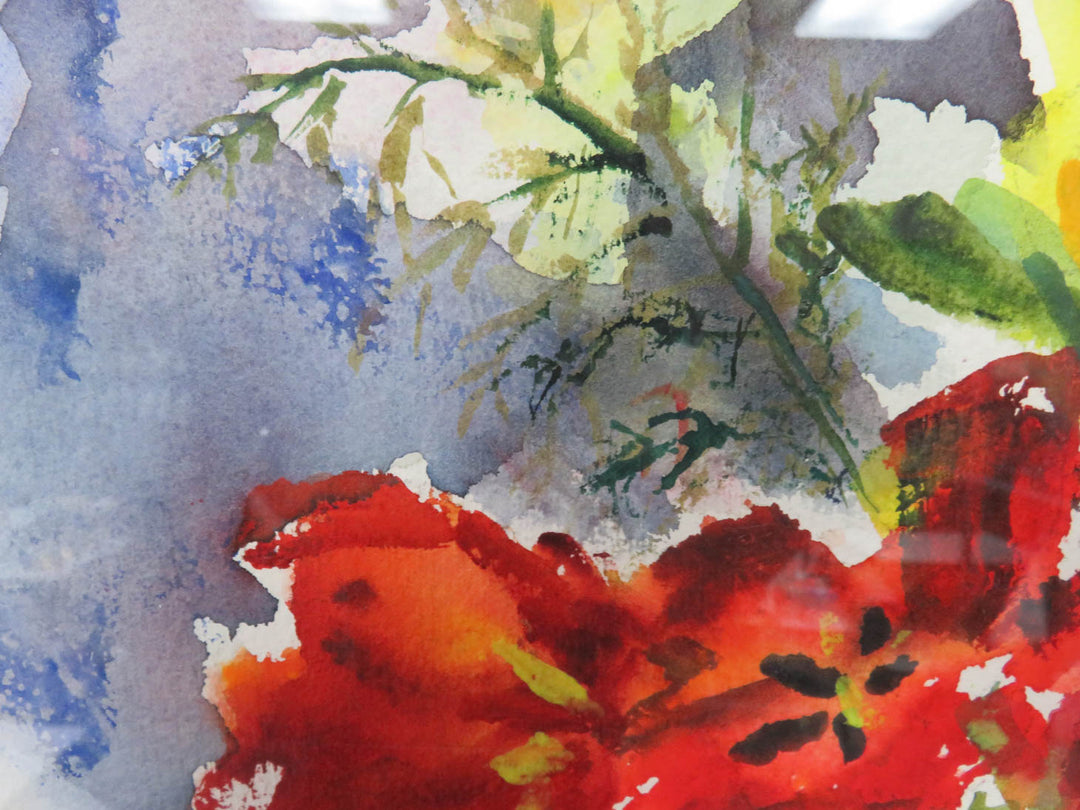 Original Watercolor Painting of Flowers