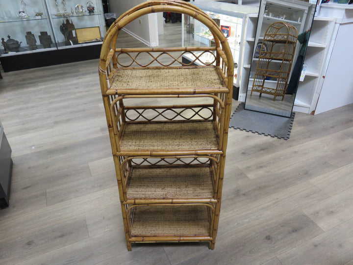 Bamboo & Rattan Shelving Unit