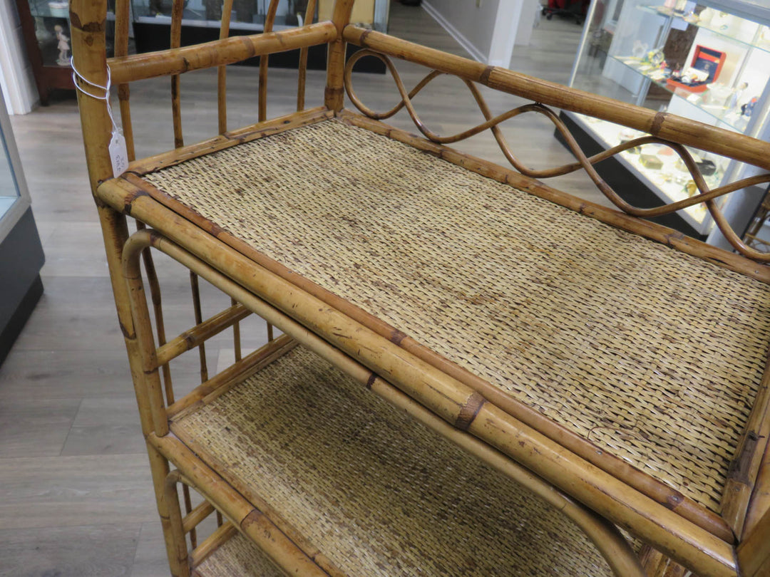 Bamboo & Rattan Shelving Unit
