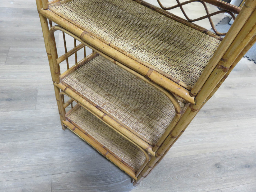 Bamboo & Rattan Shelving Unit