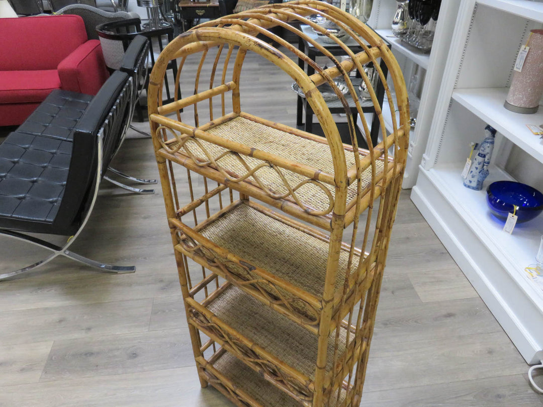 Bamboo & Rattan Shelving Unit