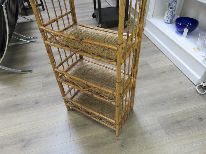 Bamboo & Rattan Shelving Unit