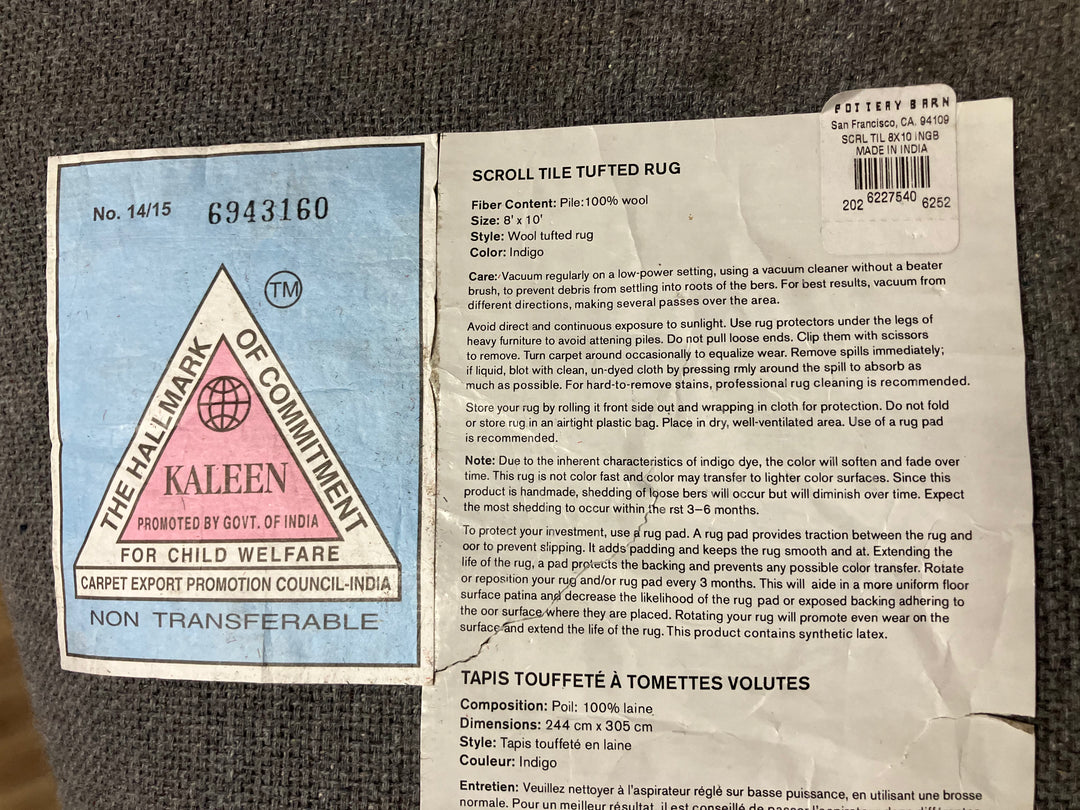 Pottery Barn Area Rug