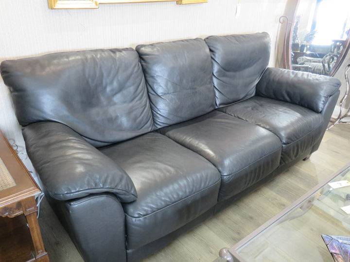 Black Leather Sofa