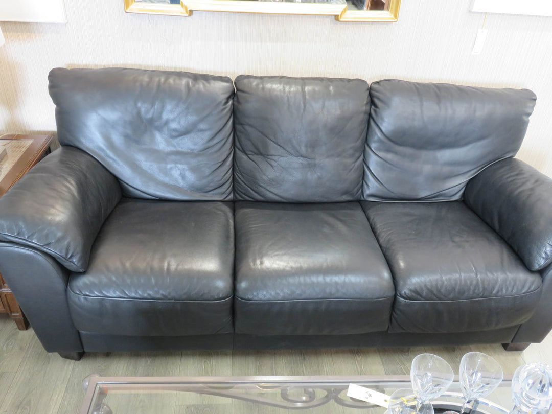 Black Leather Sofa