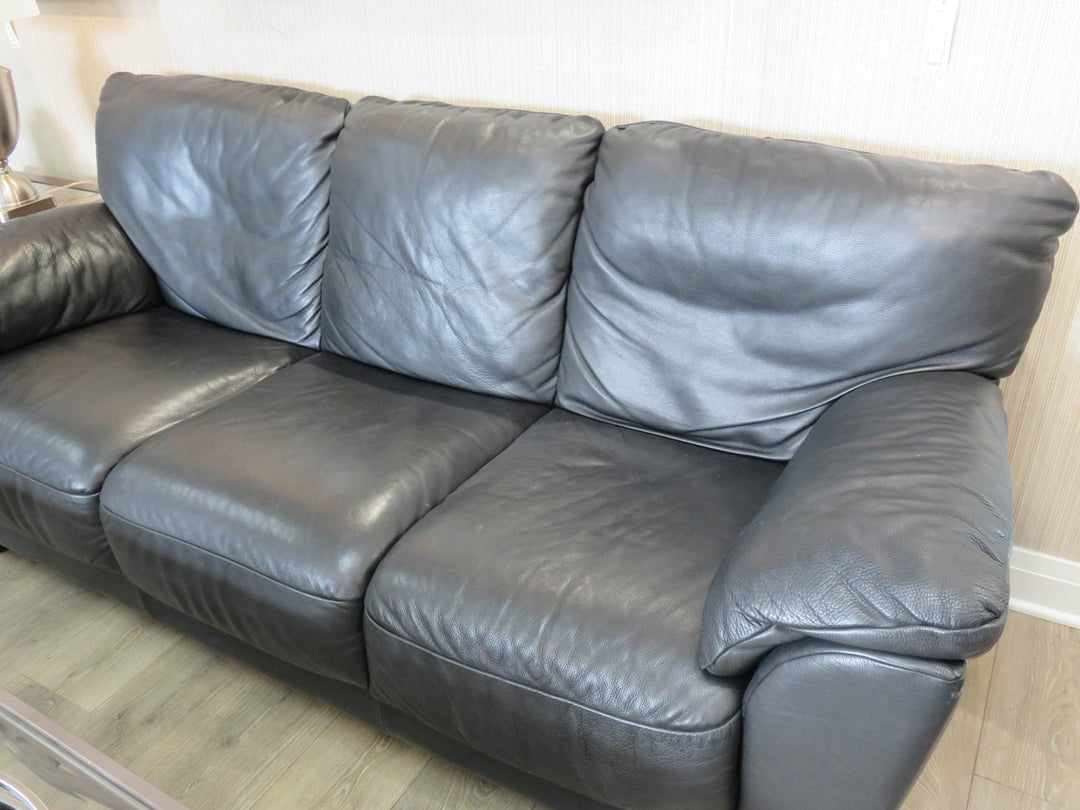 Black Leather Sofa