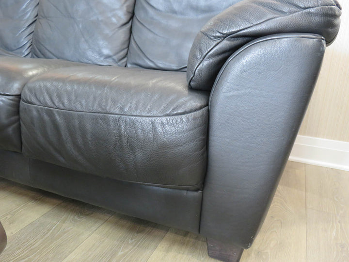 Black Leather Sofa