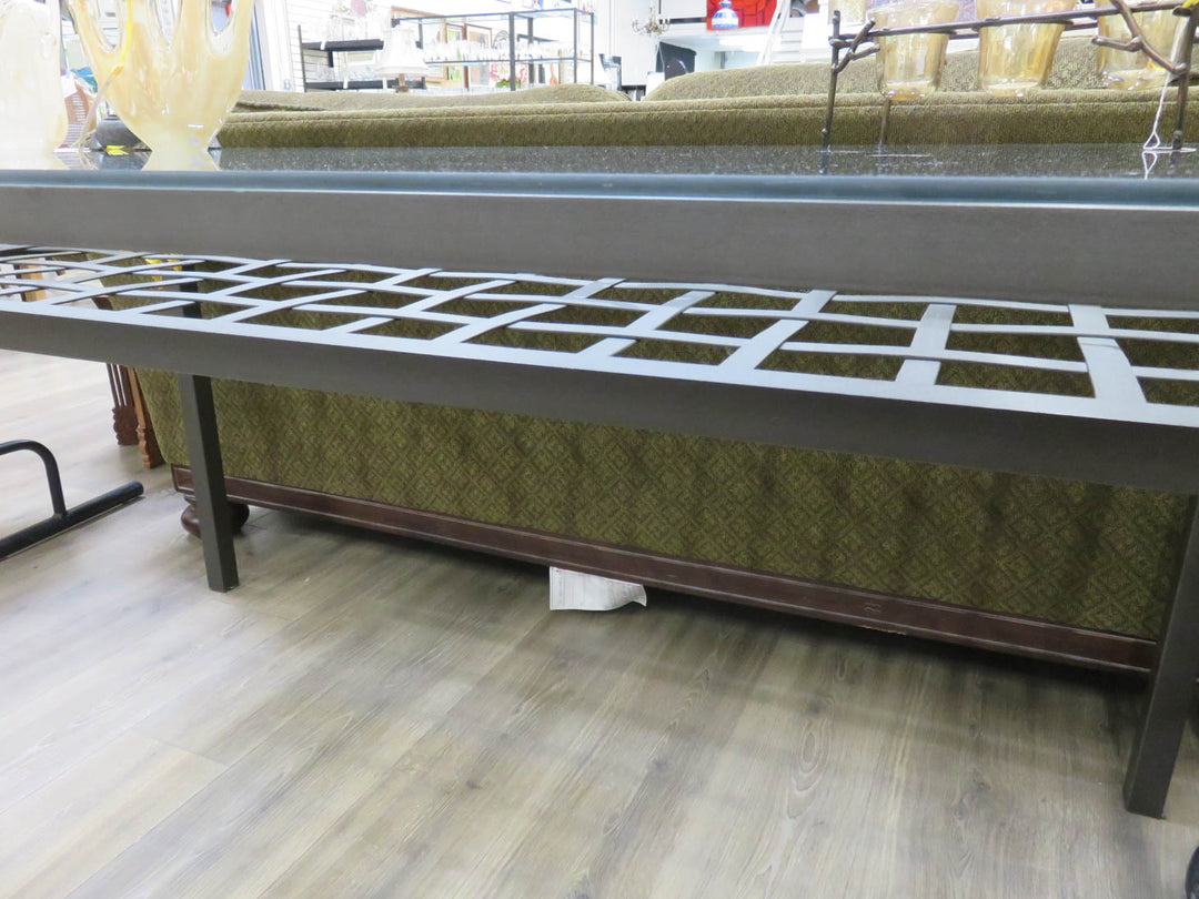 Metal & Glass Dining Table