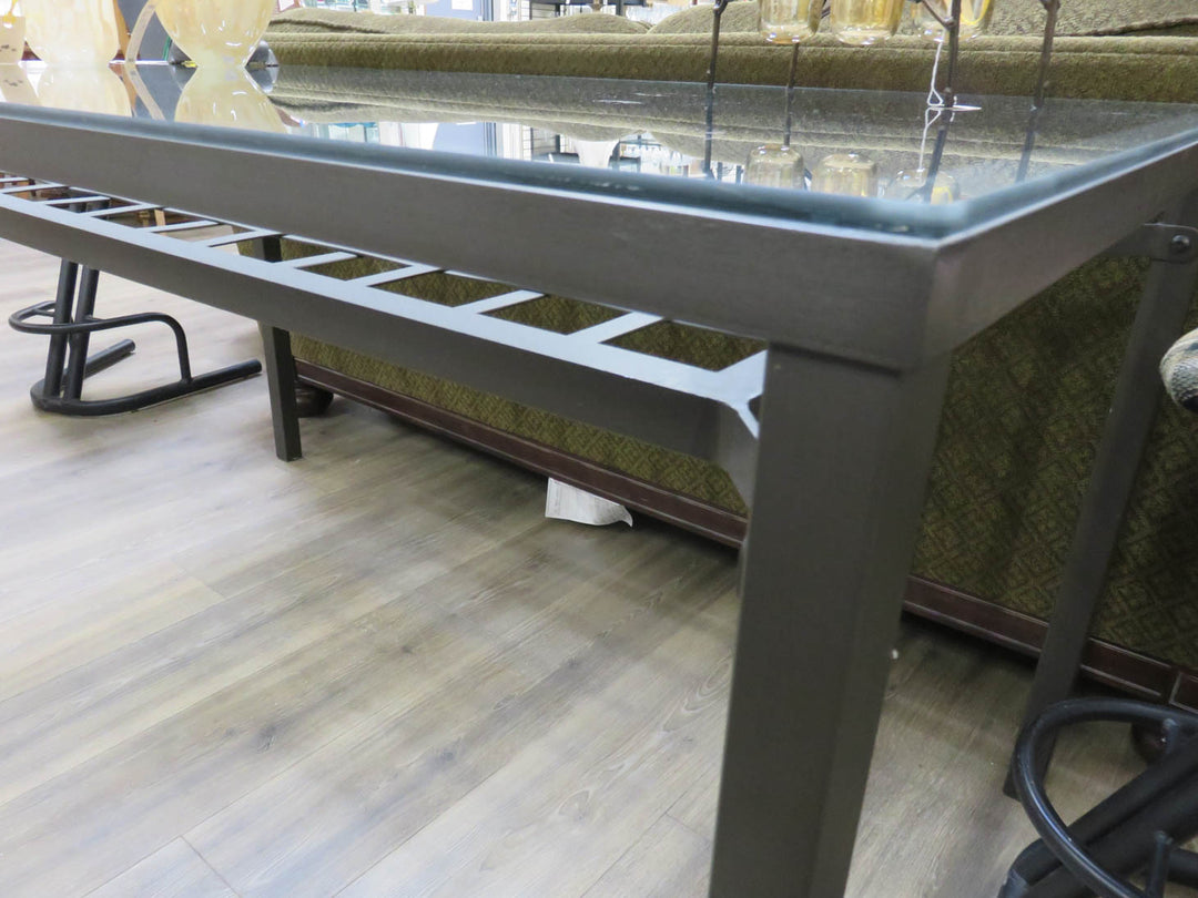 Metal & Glass Dining Table