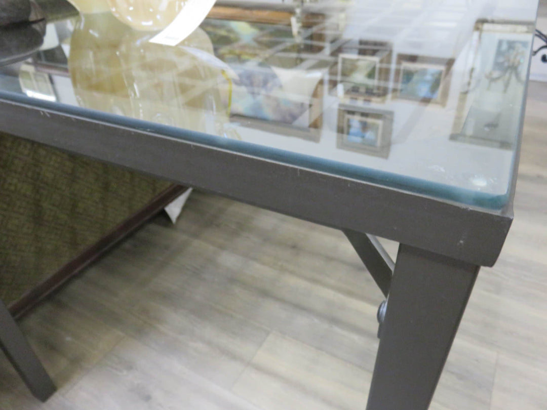 Metal & Glass Dining Table