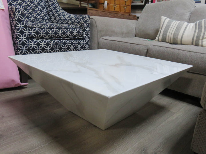 Trapezoidal Stone Coffee Table