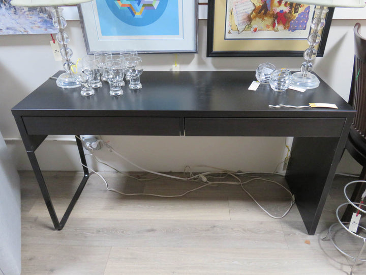 Black Two Drawer Desk