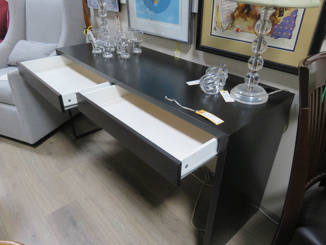 Black Two Drawer Desk