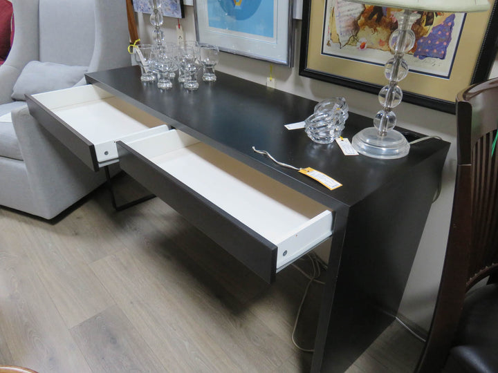 Black Two Drawer Desk