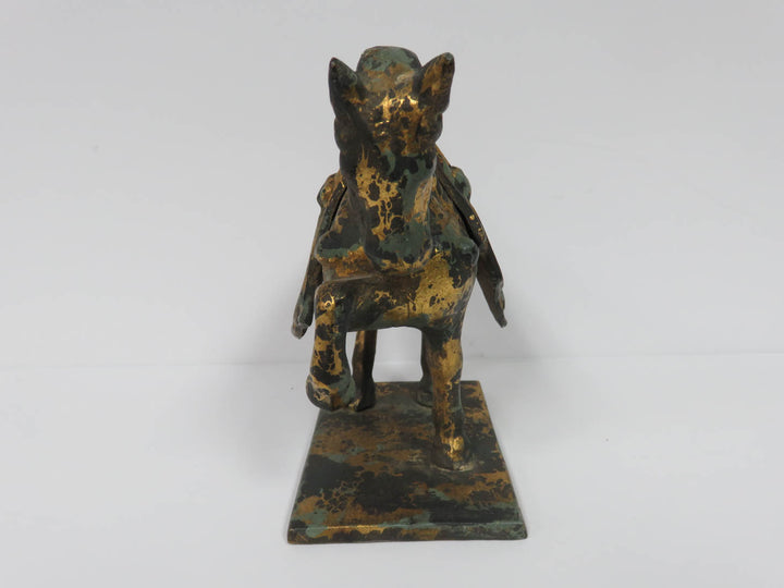 Antiqued Horse Sculpture