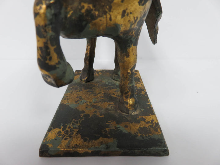 Antiqued Horse Sculpture