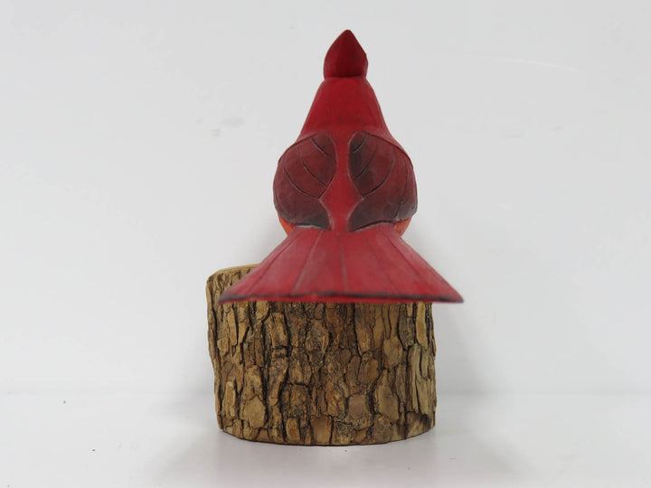 Carved Cardinal Figurine