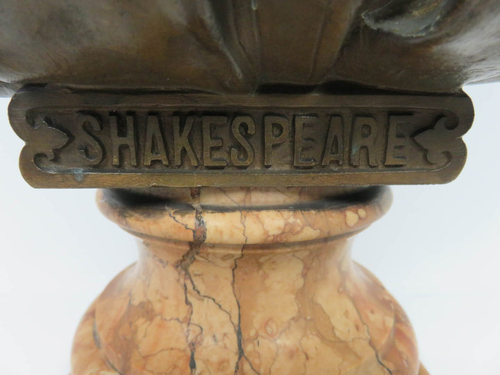 Shakespeare Cast Bronze Bust