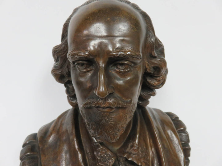 Shakespeare Cast Bronze Bust