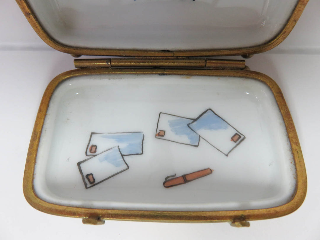 Limoges Suitcase Trinket Box