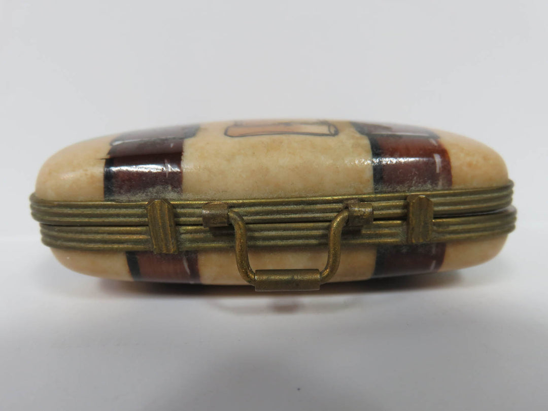 Limoges Suitcase Trinket Box
