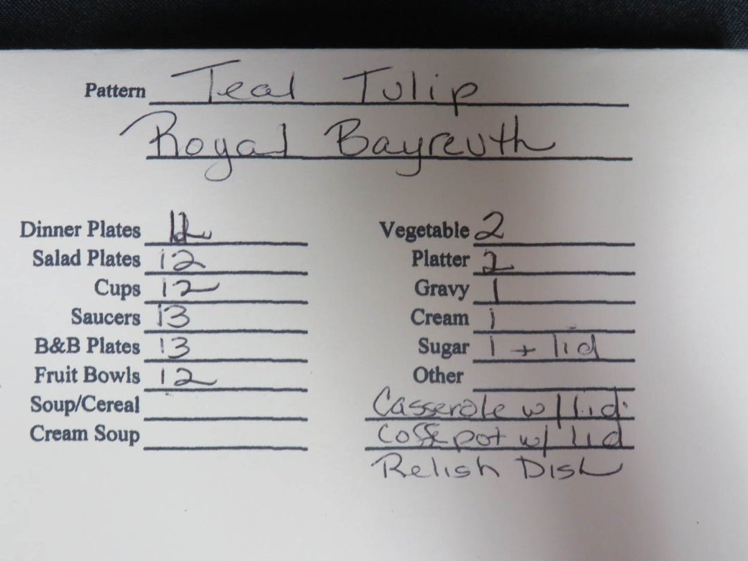 Royal Bayreuth China Set