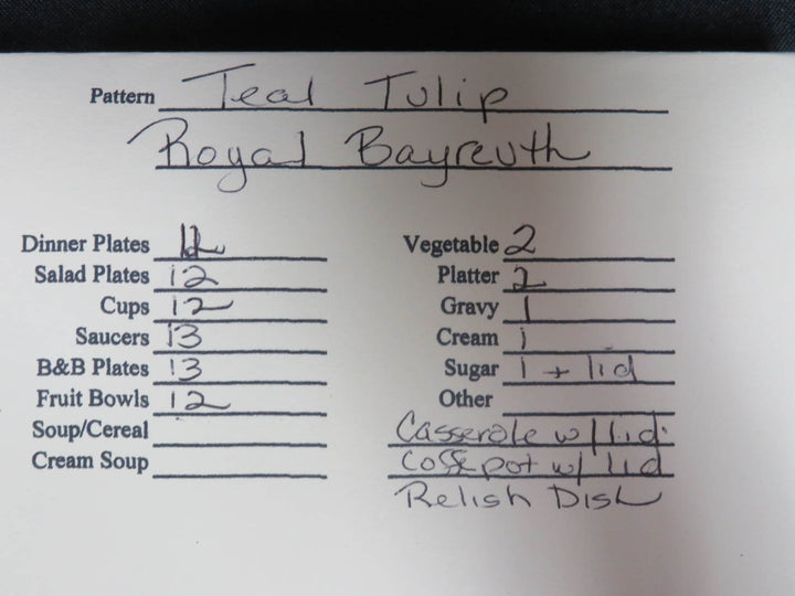 Royal Bayreuth China Set