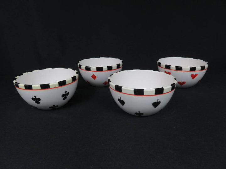 Playing Card Platter and Bowls