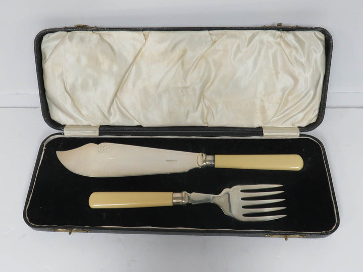 Antique Fish Serving Set