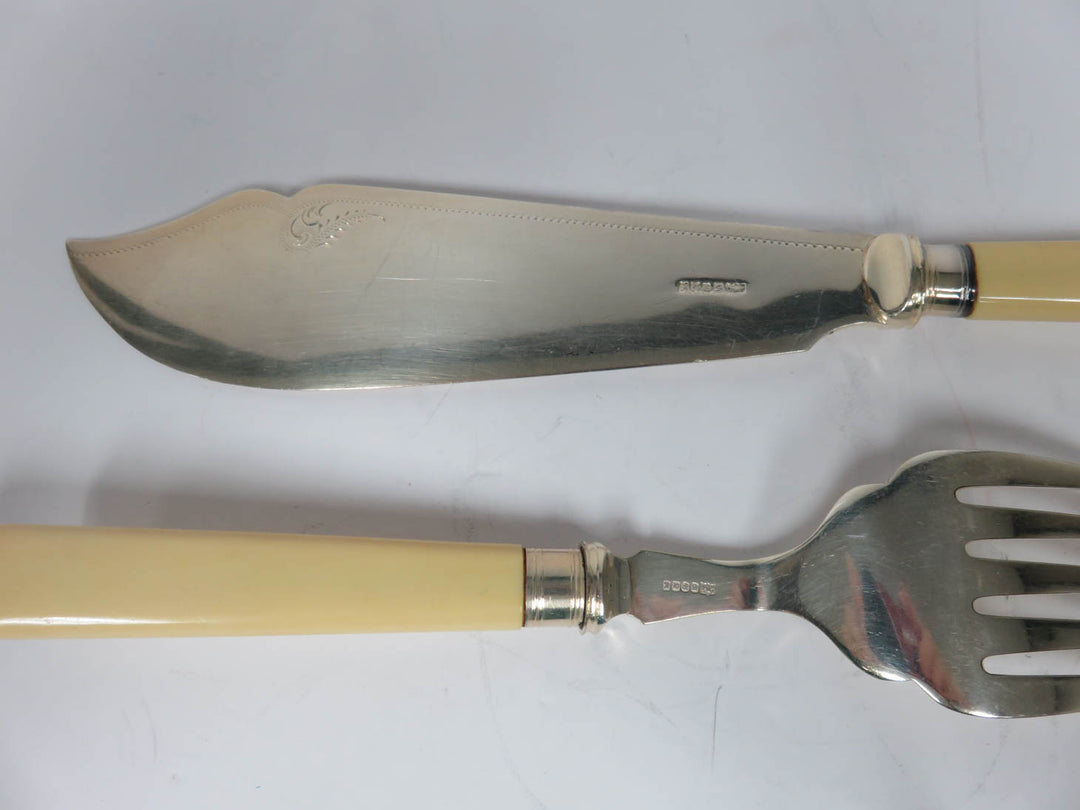 Antique Fish Serving Set