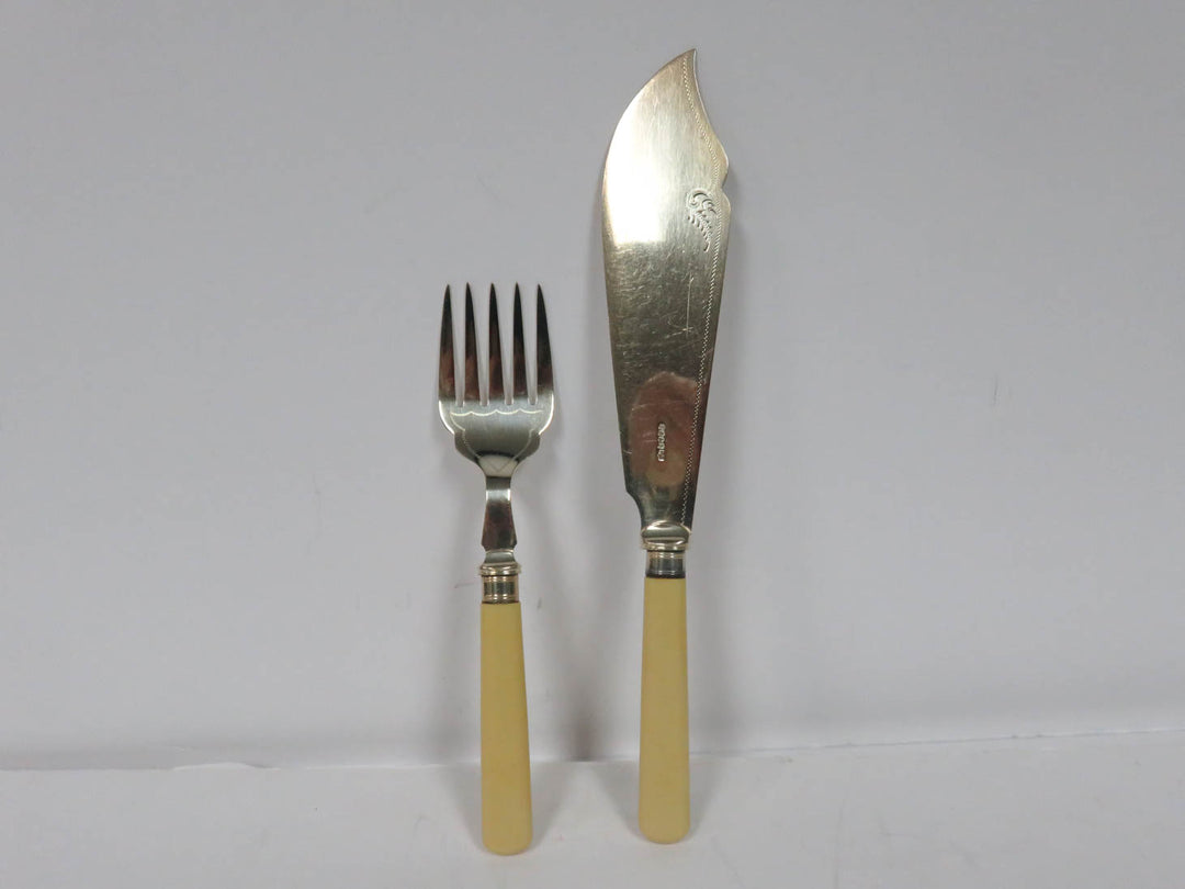 Antique Fish Serving Set