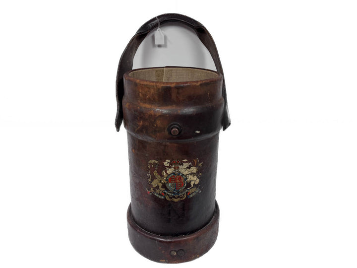 Antique WWII Leather Cordite Carrier