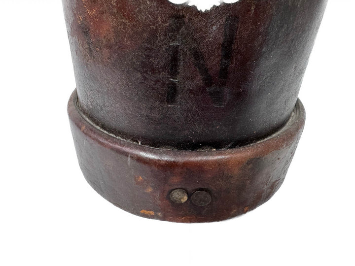 Antique WWII Leather Cordite Carrier